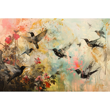 Birds Abstract Canvas